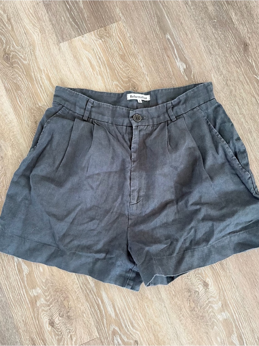 Reformation linen shorts